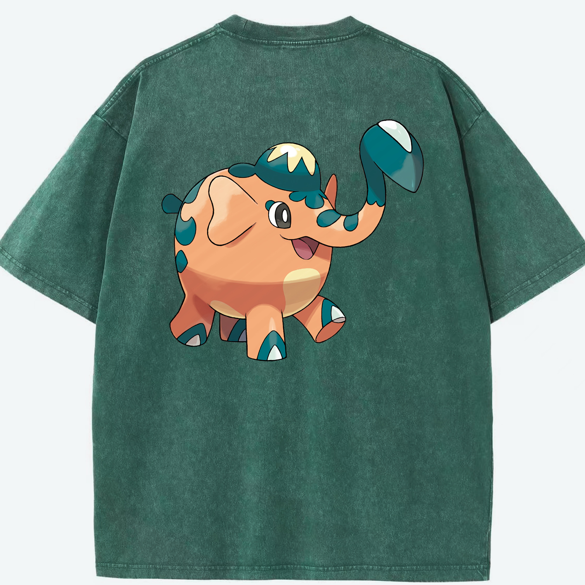 （画像用） ポケットモンスター Pokémon 綿100% ヴィンテージ風 半袖Tシャツ（背面プリント）